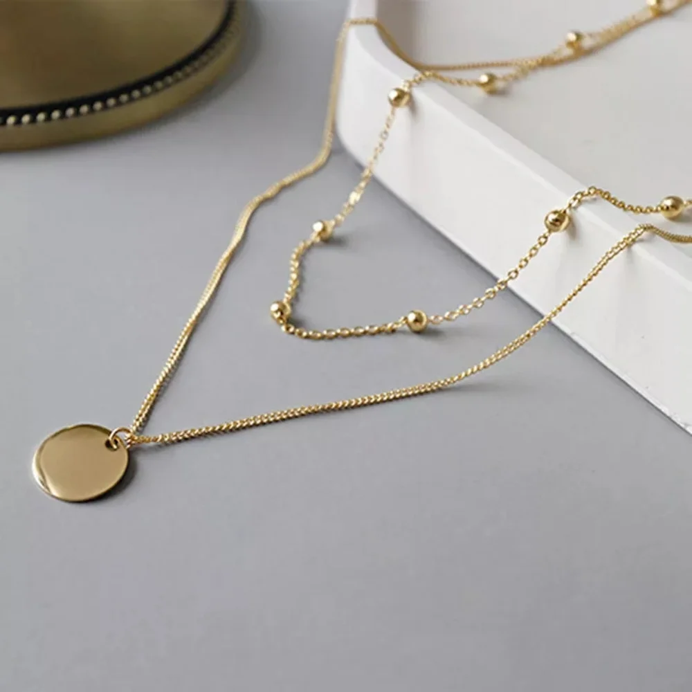 NEW Multi Layer Coin Necklace - Picture 2 of 10